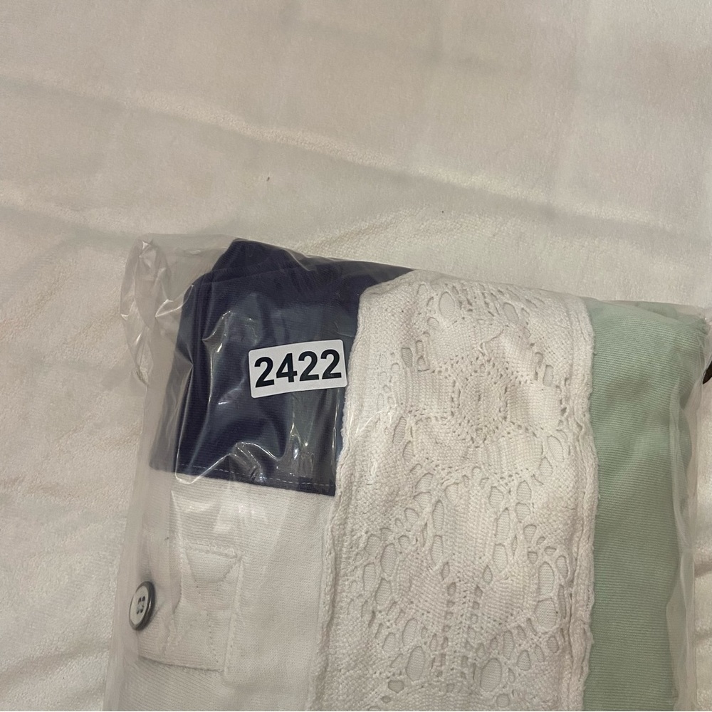 Free People We The Free American dream Mint and Navy Sweatshirt 2422 - Picture 13 of 13